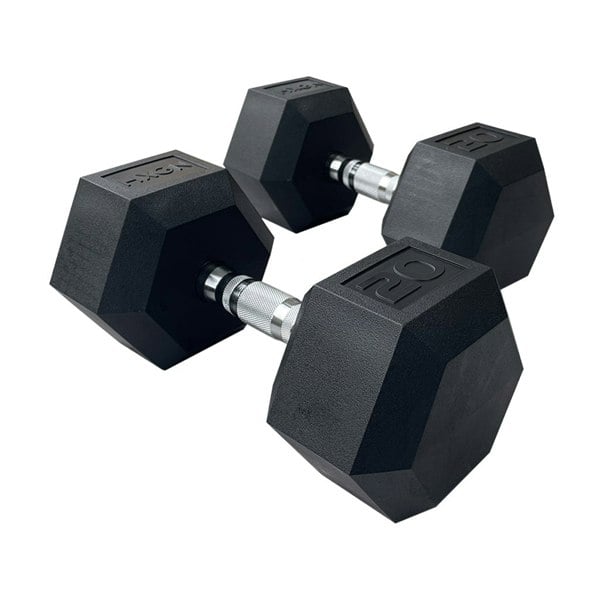 HXGN Pro Hex Dumbbells 2 x 20kg