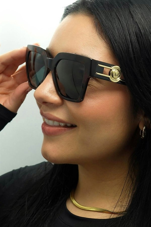 Versace Sunglasses VE4458 542987 Dark Havana Dark Grey