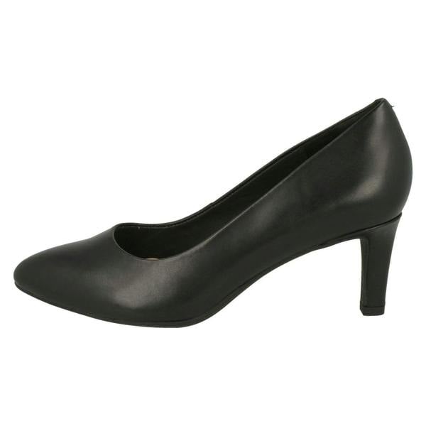 Clarks Ladies Clarks Textured Court Shoes Calla Rose