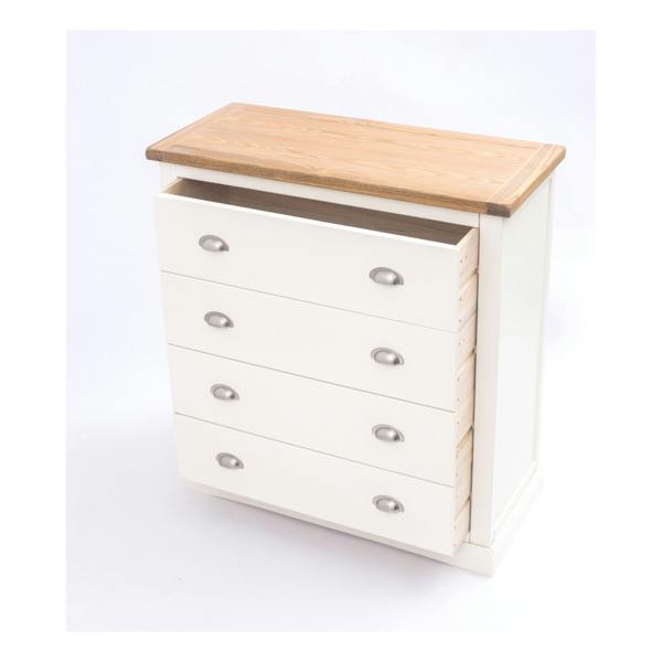 Cabinet Bits Cosenza 4 Drawer Chest of Drawers Chrome Cup Handle