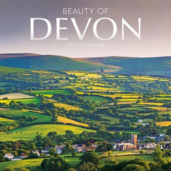 Beauty Of Devon Calendar 2027, Wall Calendars, Month To View, Travel, Gift