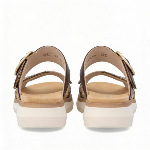 Remonte D2K57 Cross Strap Sandals   in  Brown