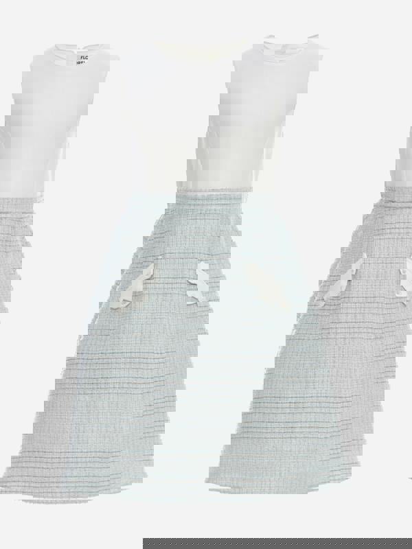 Florel Girls Jacket and Dress Set in Blue