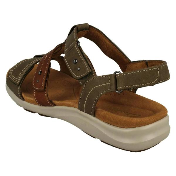Clarks Ladies Clarks Contour Cushion Strappy Sandals Kitly Step