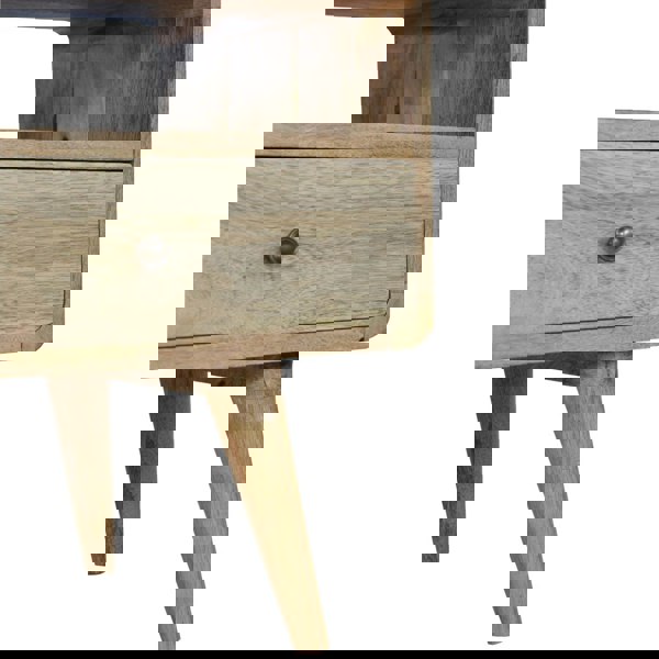 Artisan Furniture Solid Wood Curved Oak-ish Media Unit