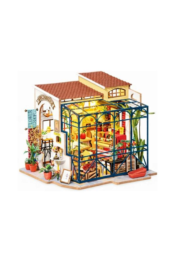 Dyzi 258 Piece Emily’s Flower Shop 3D Dollhouse Puzzle