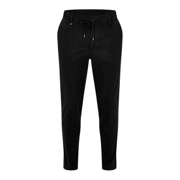Boss Mens Cotton Blend Slim Trousers - Black - 