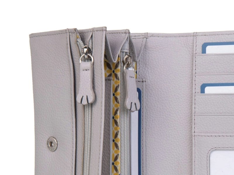 Mala Leather Santorini Cats RFID Matinee Leather Purse