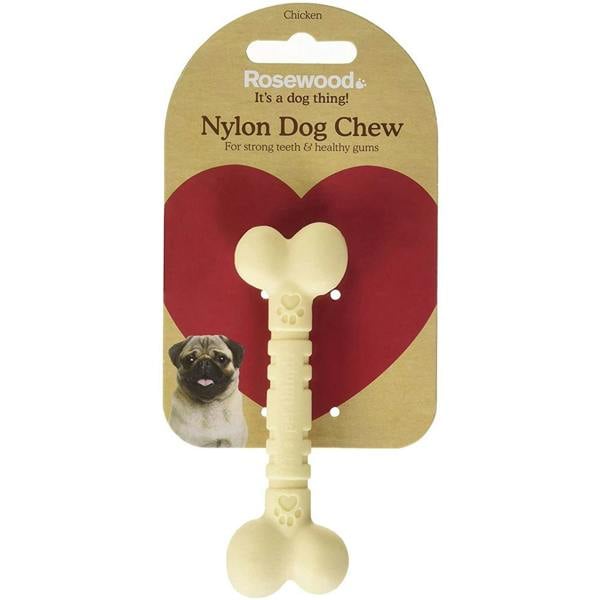 Rosewood Nylon Dog Chews Toy Chicken Bone Small