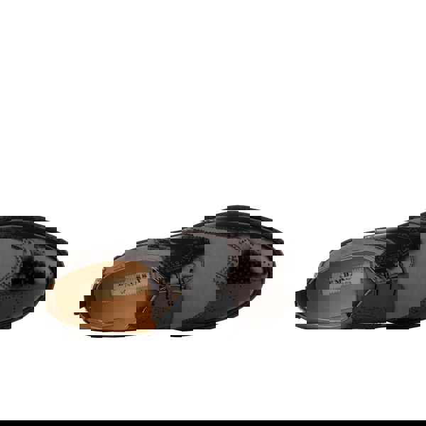 Embassy London The Nightfall - Grey & Black - Mens Leather Brogue Shoe