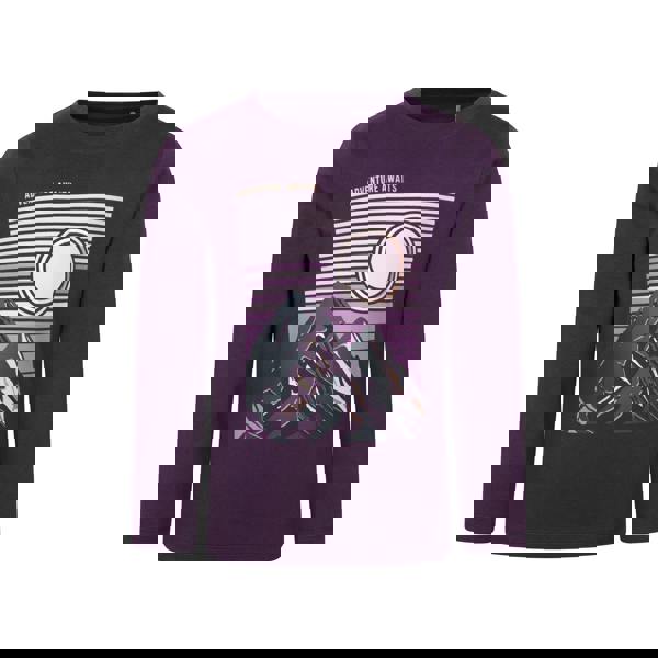 Mountain Warehouse Childrens/Kids Mountain Breathable T-Shirt - Purple Print - 