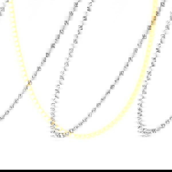 Say It With Luxe Half Tennis Necklace - 18ct Yellow Gold Plated