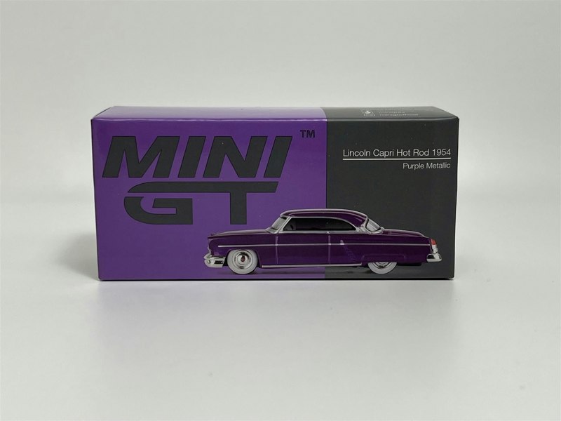 Mini GT Lincoln Capri Hot Rod 1954 Purple Metallic LHD 1:64 Scale MGT00757L