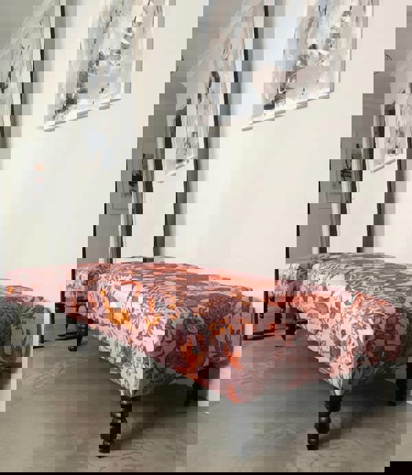 Printed multicolour Fabric Bespoke Footstool - ISTOOLS