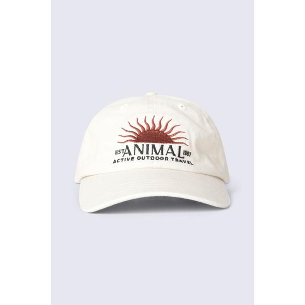 Animal Unisex Adult Luca Patch Organic Baseball Cap - Off White - 