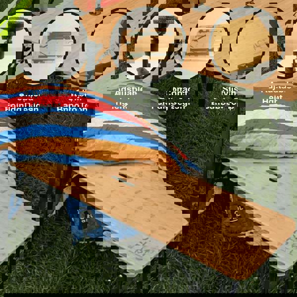 Folding Bamboo Bench Set of Two OLPRO