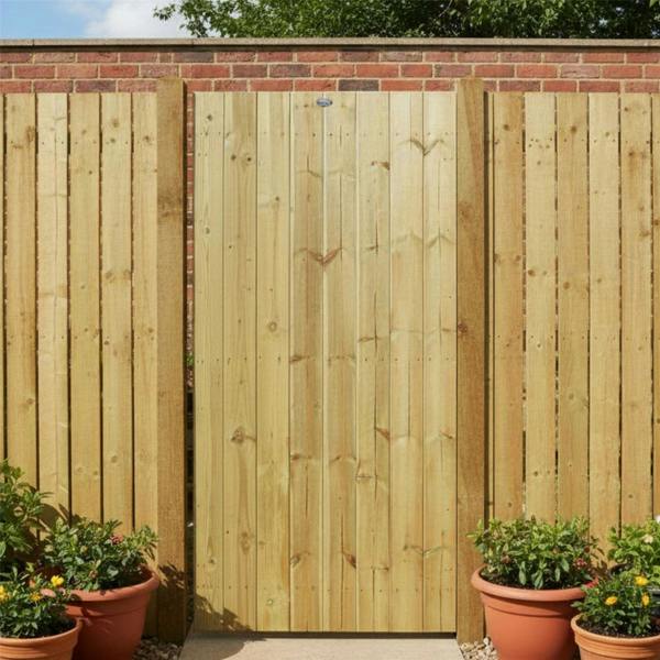 gate tongue & groove fully framed flat top [h.1800 x w.1350] 1