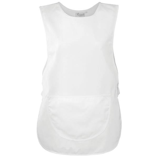 Premier Ladies/Womens Pocket Tabard / Workwear (Pack of 2) - White