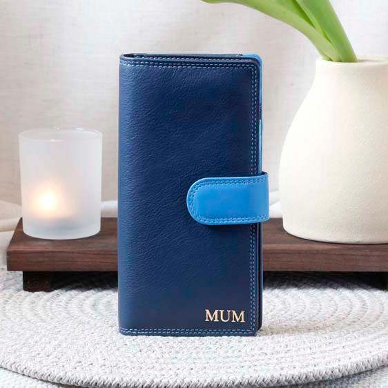 PRIMEHIDE Long Leather Bifold Purse - Victoria London