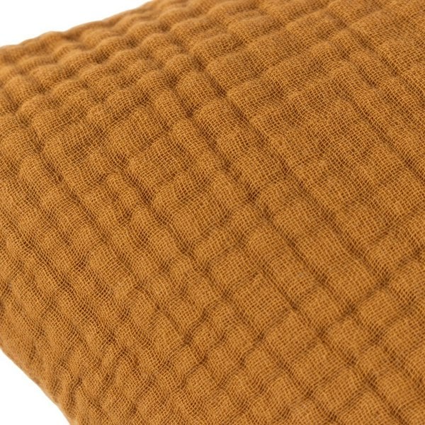 Yard Lark Cotton Crinkled Cushion Cover - Cumin