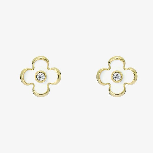 Ted Baker Gayla White Flower Stud Earrings TBJ4143-02-08