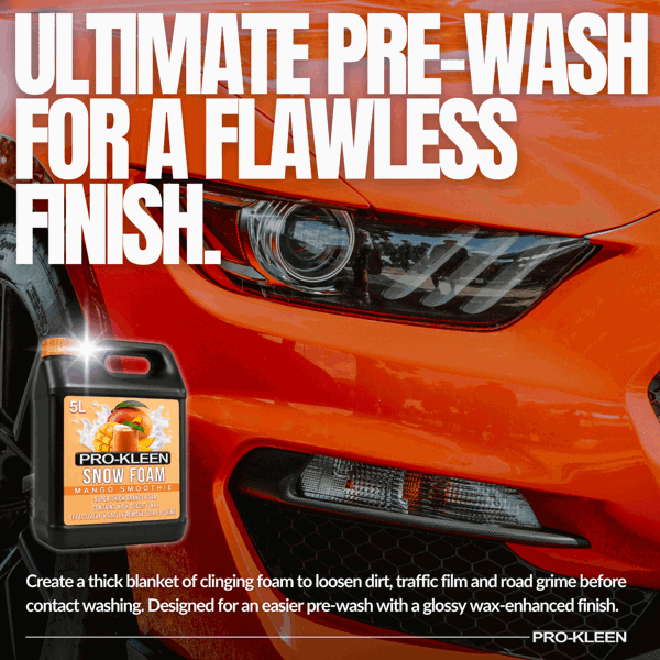 ProKleen Pro-Kleen 15L Mango Smoothie pH Neutral Snow Foam with Wax Super Thick & Non-Caustic Foam