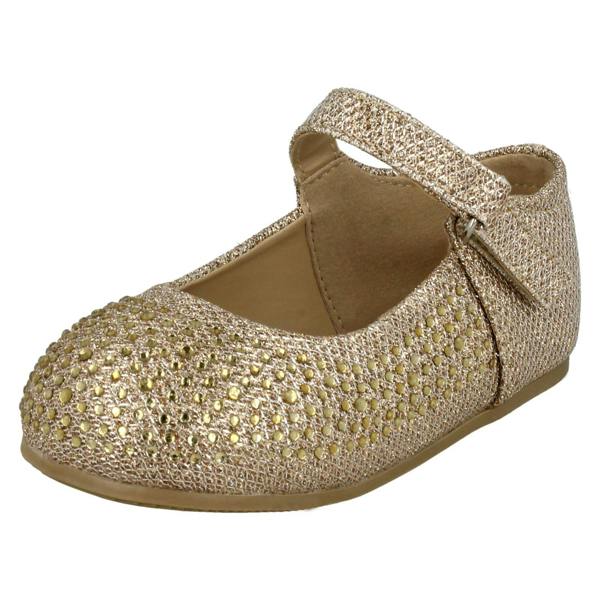 Savannah Girls Savannah Flat Diamante Shoes