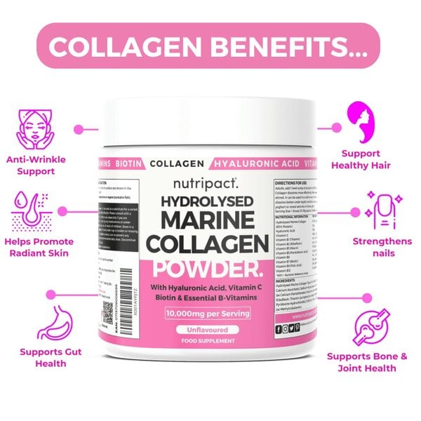 nutripact Hydrolysed Marine Collagen Powder – 10,000mg
