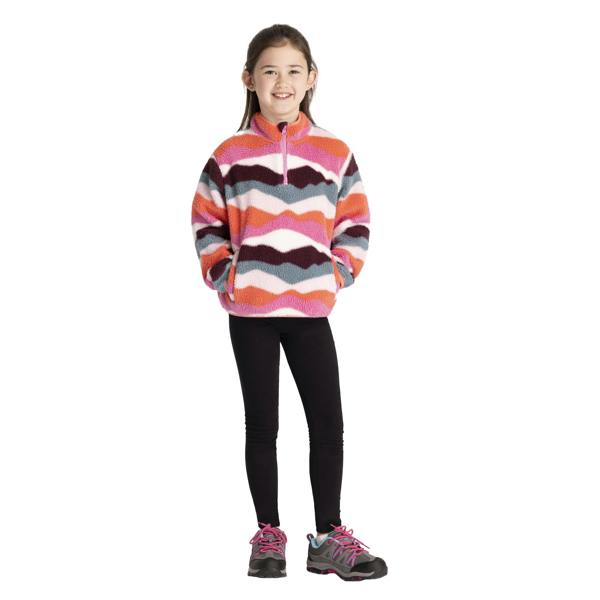 Trespass Childrens/Kids Ovie Half Zip Fleece Top - Pink - 