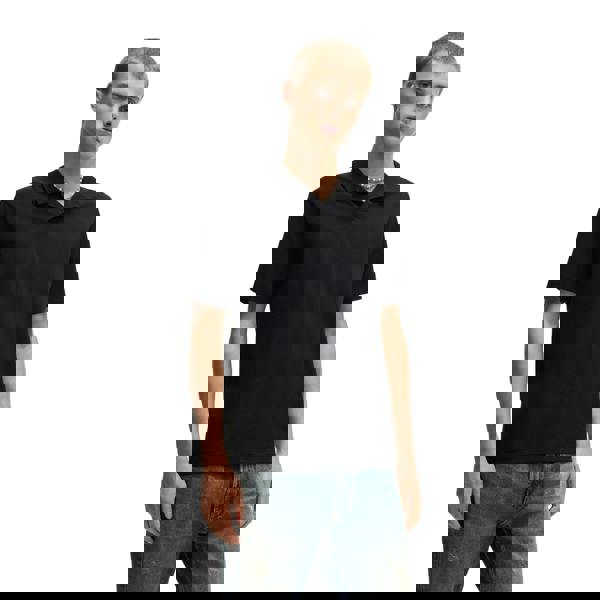 Hugo Mens Dimerspolo Cotton Stretch Polo Shirt - Black - 