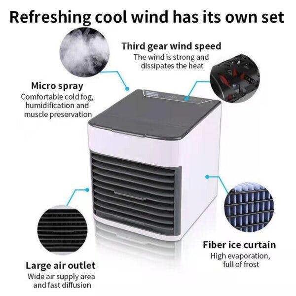 Leaper Portable USB Air Cooler Conditioner Mini Cooling Fan