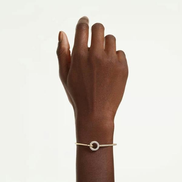 Swarovski Dextera Gold Tone Plated Crystal Set Bracelet 5743568