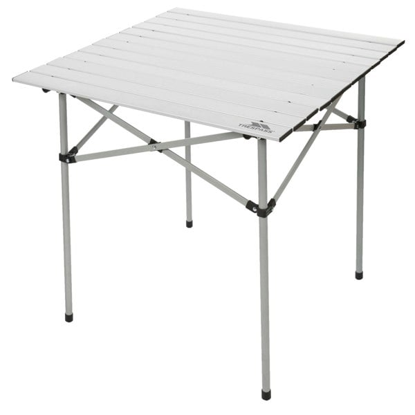 Trespass Xylo Foldaway Metal Camping Table - Silver