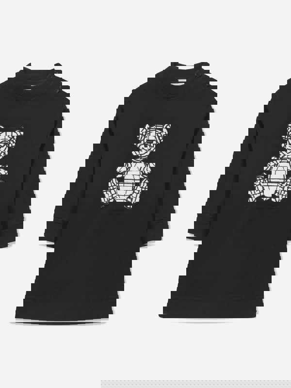 Burberry Kids Burberry Baby Girls Long Sleeve Mini Talbot Dress In Black