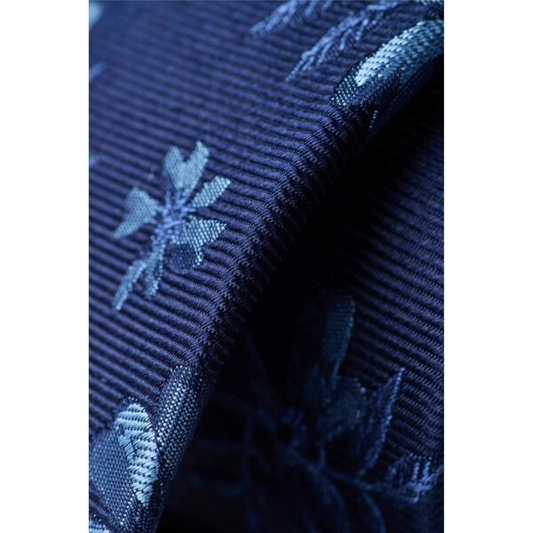 Ted Baker Navy Magnolia Floral Silk Tie