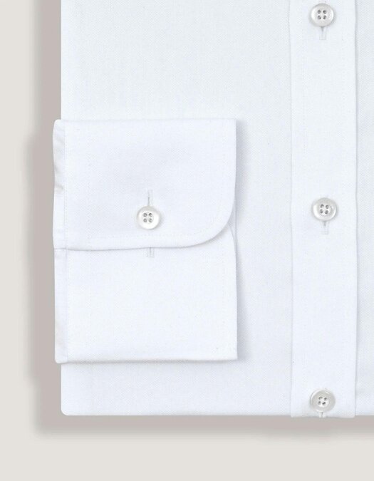 Men's Easy Care White Twill Shirt