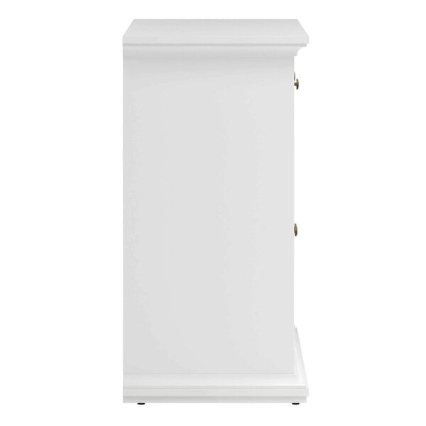 Wyld Haus Osaka Farmhouse White Wooden Sideboard 3 Doors 3 Drawers