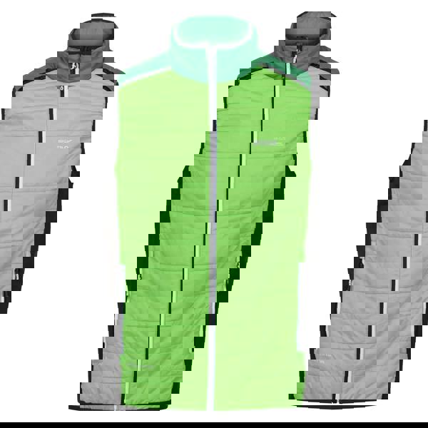 Regatta Mens Halton Baffled VII Colour Block Padded Gilet - Jasmine Green/Field Green - 