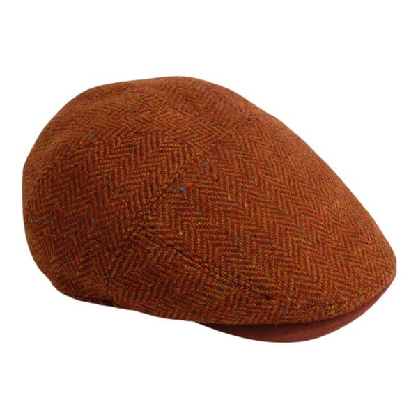 Gamble & Gunn Goodwood - Red Flat Cap Molloy and Sons Irish Donegal Tweed