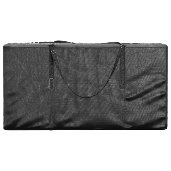 Berkfield Garden Cushion Storage Bags 2 pcs Black 150x75x75 cm Polyethylene