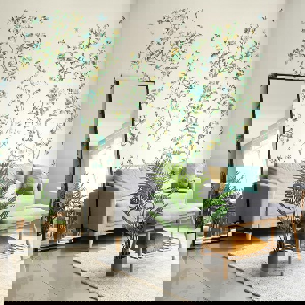 Origin Murals Oriental Flower Tree Wall Mural - Natural