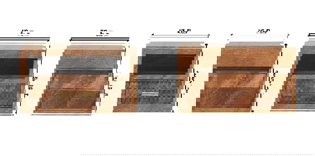Artisan Furniture Cadiz Carved Slot-Drawer Bedside