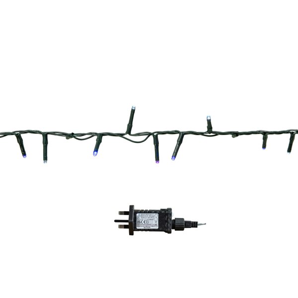 Samuel Alexander 6m 240 LED TreeBrights Christmas String Lights with Timer in Blue, Purple & White
