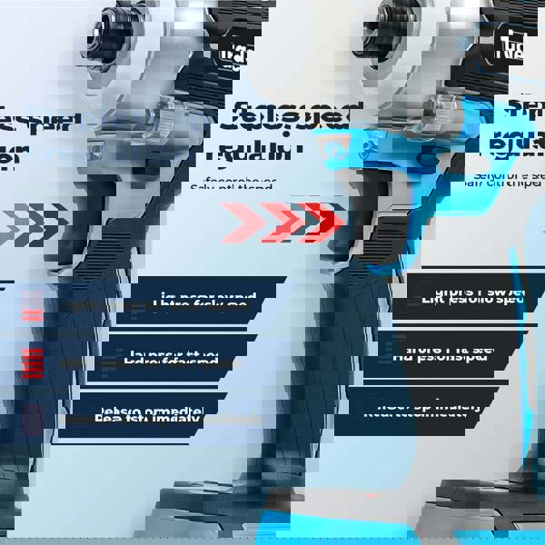 Traderight 21V Cordless Brushless Impact Driver 2 Battery 1/4" Electric Wrench