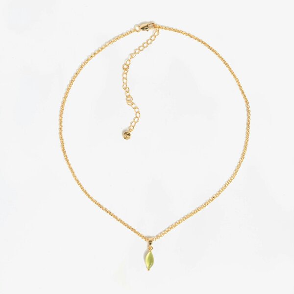 Uchi & Soto Nekomeishi Green Cats Eye Pendant