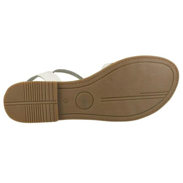 Leather Collection Ladies Leather Collection Flat Strappy Sandals F00196