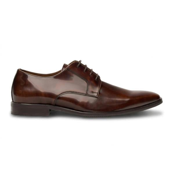 House Of Cavani Chester - Men's Tan High-Shine Polished Derby Shoes