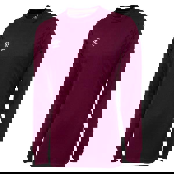 Umbro Mens Club Long-Sleeved Jersey - New Claret - 