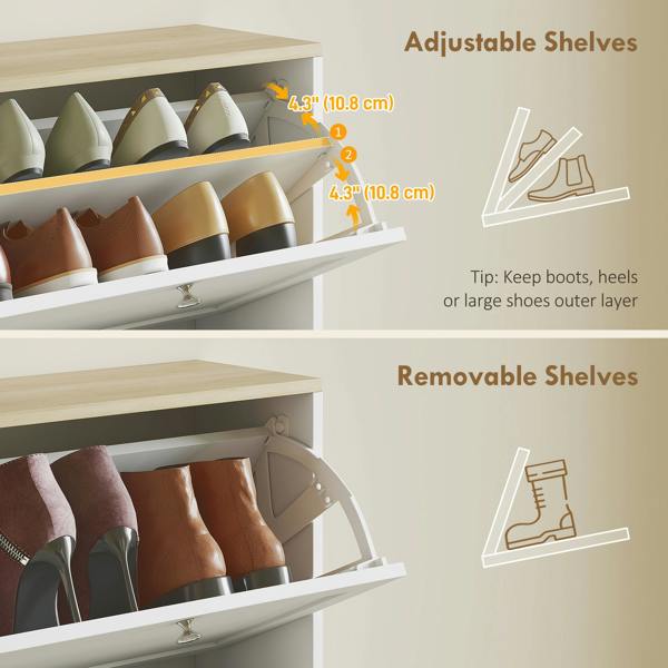 Flip-down Shoe Cabinet