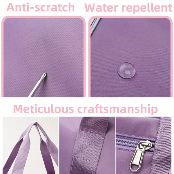 Anymom Mommy Baby Changing Bag Pink Waterproof Handbag Expandable Size With Zipper